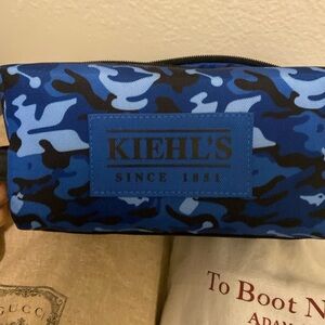 Kiehl's Blue Camouflage toiletry bag